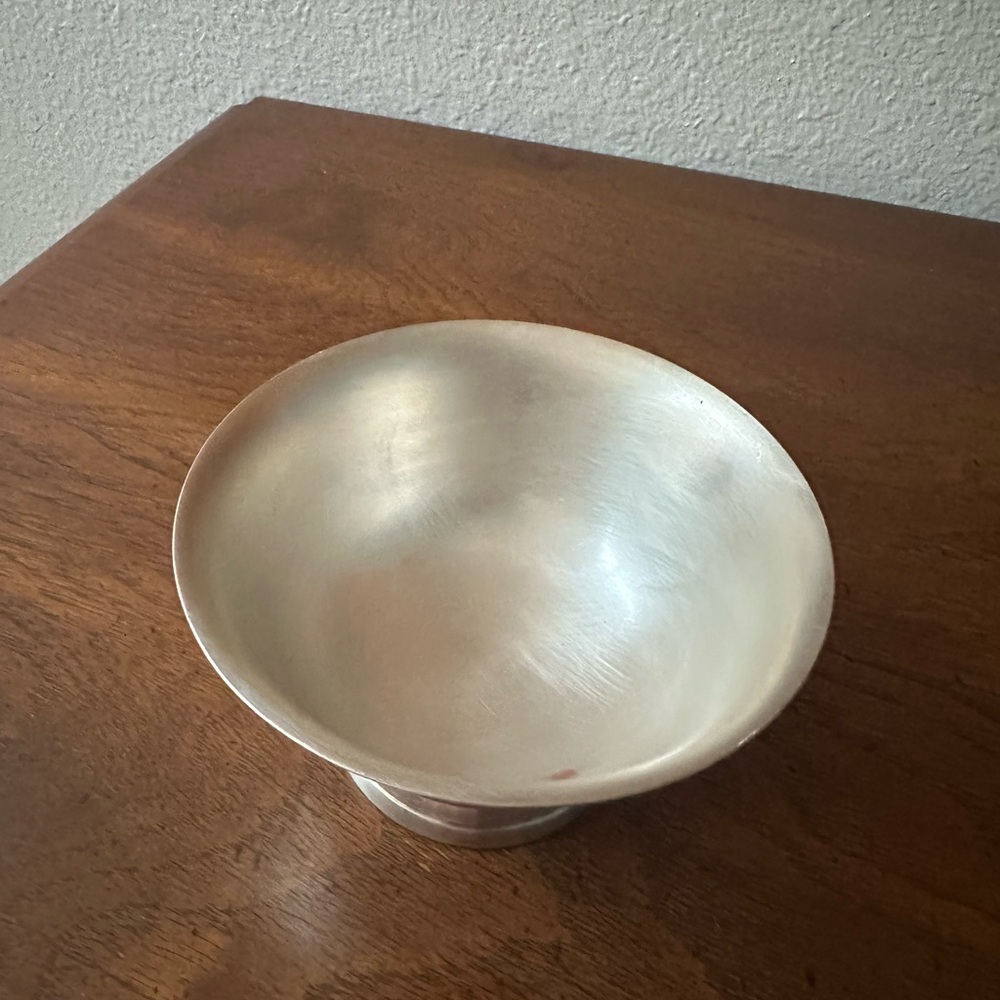 Elegant Silver Plated Copper Bowl